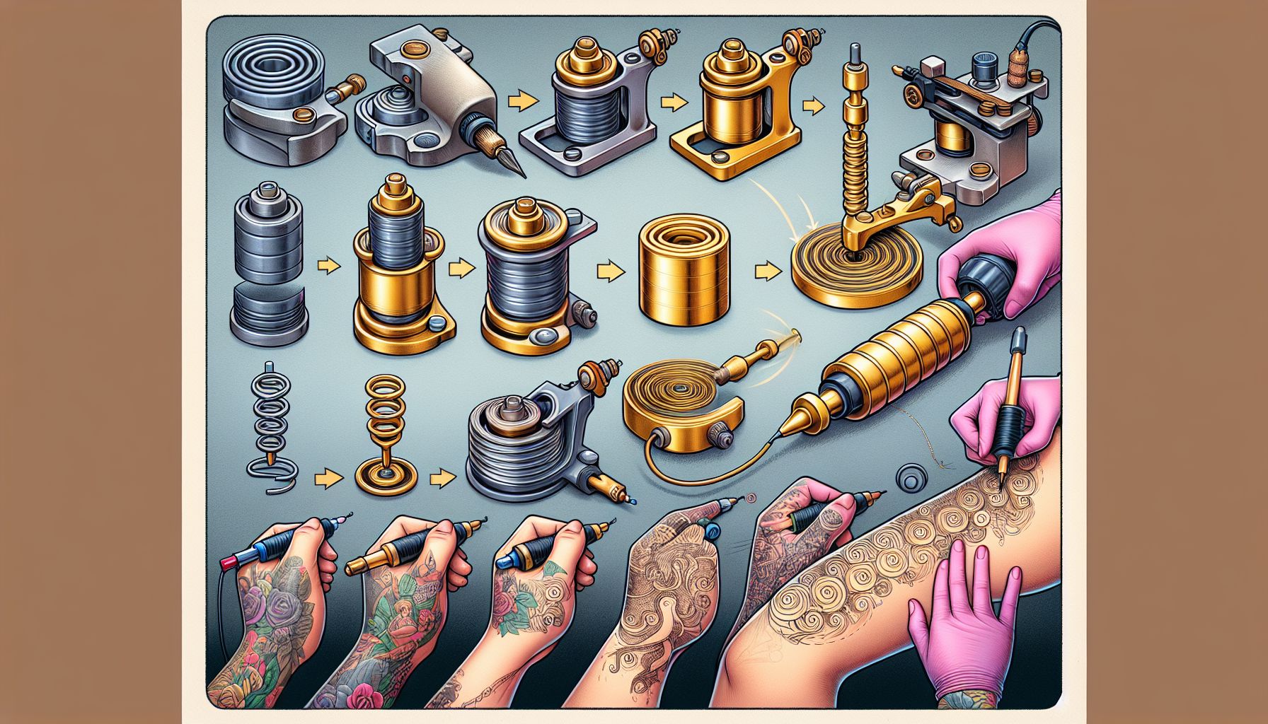 The Evolution & Effectiveness of Tattoo Machine Coils – A Golden Piece in Tattoo Supplies