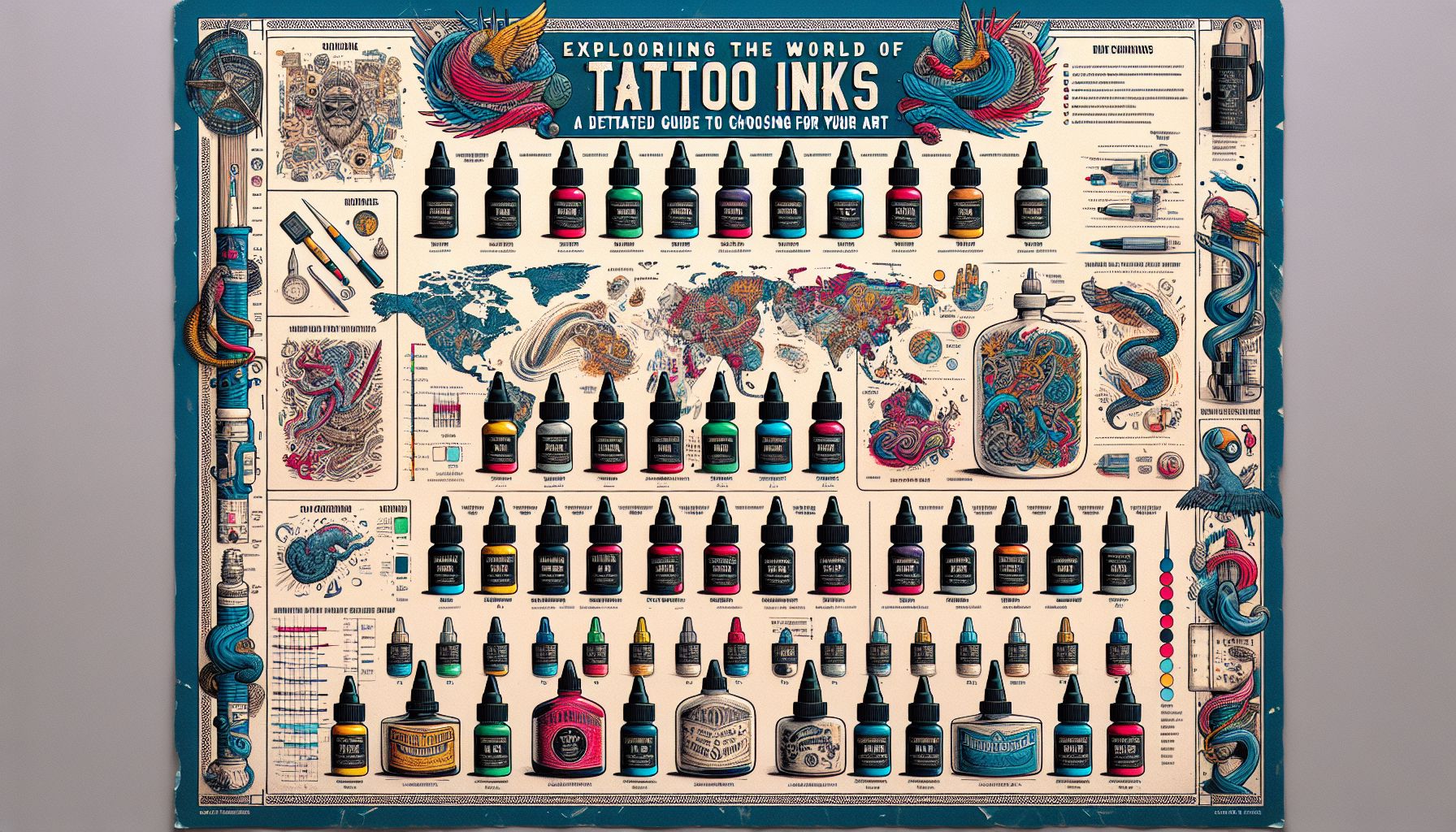 Exploring the World of Tattoo Inks: A Detailed Guide to Choosing the Best for Your Art